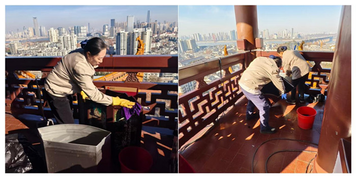 以潔為筆，繪就黃鶴樓新顏 ！